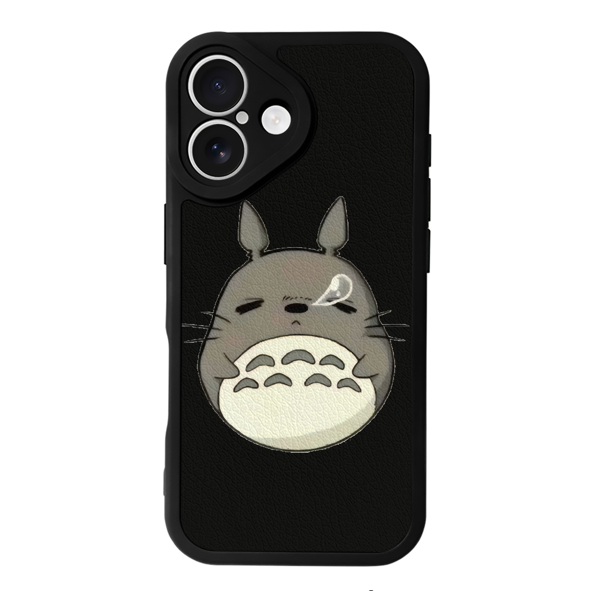 （画像用） となりのトトロ 草壁メイ 草壁サツキ My Neighbor Totoro Satsuki Kusakabe Mei Kusakabe 【iPhone 16シリーズ対応】シリコンスマホケース（レザー調） 材質：シリコン